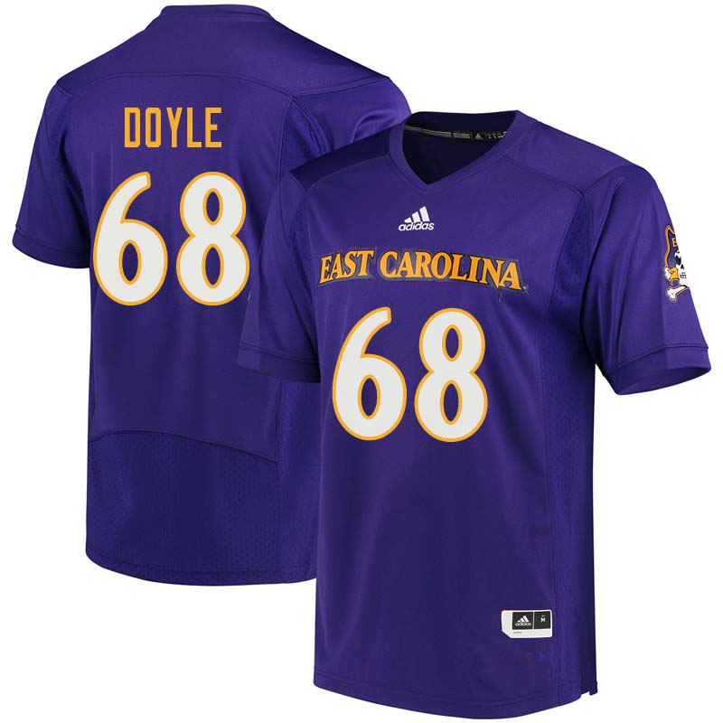 Men #68 Jack Doyle East Carolina Pirates College Football Jerseys Sale-Purple